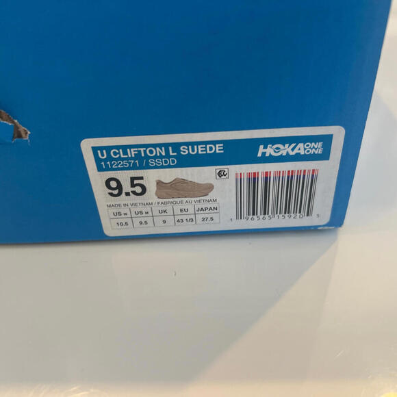 Hoka One One U Clifton L Suede \'Shifting Sand\' Unisex Size 1122571-SSDD Men 9.5 main image 5